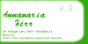 annamaria herr business card